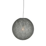 Hanglamp Twist grijs vlas, 30x120 cm