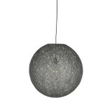 Hanglamp Twist grijs vlas, 30x120 cm