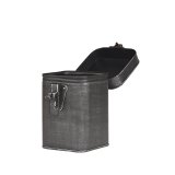 Opbergbox Clip antiek zwart metaal, 12x13x17 cm
