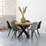 Eetkamerstoel Capri grijs