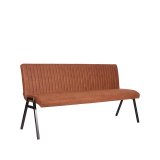Eetkamerbank Matz cognac, 175 cm