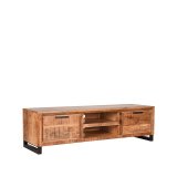 Tv-meubel Glasgow rough mangohout, 160x45x45