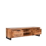 Tv-meubel Glasgow rough mangohout, 160x45x45