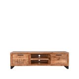 Tv-meubel Glasgow rough mangohout, 160x45x45