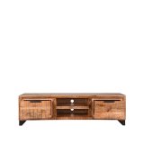 Tv-meubel Glasgow rough mangohout, 160x45x45