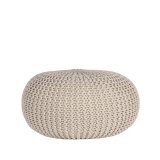 Poef Knitted naturel, 70 cm