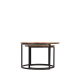 Salontafel Set Double rough mangohout, 70 cm