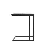 Bijzettafel Move zwart mangohout, 50x35x62 cm