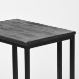 Bijzettafel Move zwart mangohout, 50x35x62 cm