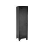 Hoge kast Fence zwart metaal, 50x50x185 cm