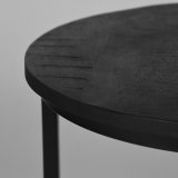 Salontafel Set Duo zwart mangohout, 50 cm