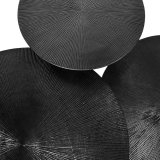Salontafel Set Nobby zwart metaal, 60 cm