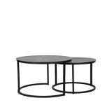 Salontafel Set Grand antiek ash metaal, 75 cm
