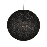 Hanglamp Twist zwart vlas, 55x145 cm