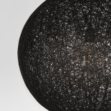 Hanglamp Twist zwart vlas, 55x145 cm