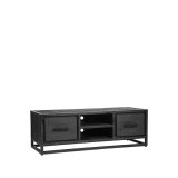 Tv-meubel Chili zwart mangohout, 120x45x40 cm