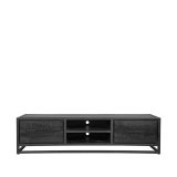 Tv-meubel Chili zwart mangohout, 160x45x40 cm