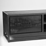 Tv-meubel Chili zwart mangohout, 160x45x40 cm