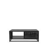 Salontafel Chili zwart mangohout, 110x70 cm