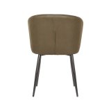 Eetkamerstoel Wave army green microvezel