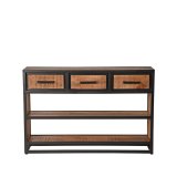 Sidetable Tampa rough mangohout, 115x30x75 cm