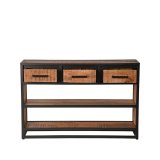 Sidetable Tampa rough mangohout, 115x30x75 cm
