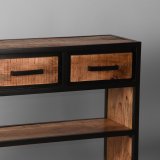 Sidetable Tampa rough mangohout, 115x30x75 cm