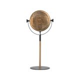 Tafellamp Muse goud en zwart metaal, 20x20x60 cm
