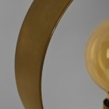 Tafellamp Ray goud en zwart metaal, 26x10x40 cm