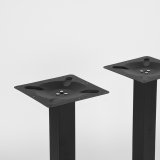 Restauranttafel Poot zwart metaal, 70 x 40 cm