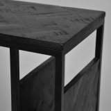 Laptoptafel Shift zwart mangohout, 35x50x62 cm