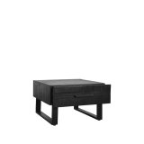 Salontafel Santos zwart mangohout, 70x64 cm