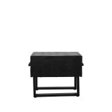Salontafel Santos zwart mangohout, 50x44 cm
