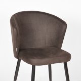 Eetkamerstoel Wave antraciet microvezel
