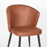 Eetkamerstoel Wave cognac microvezel