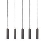 Hanglamp Ferroli zwart, 120x80x10 cm