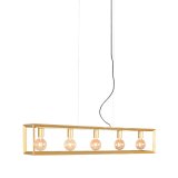 Hanglamp Tetto antiek goud, 141x120x20 cm