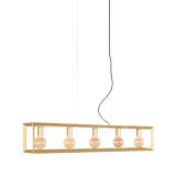 Hanglamp Tetto antiek goud, 141x120x20 cm