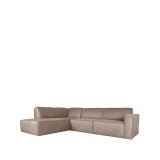 Hoekbank Kay schuim zitting taupe