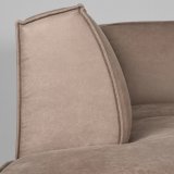 Hoekbank Kay schuim zitting taupe