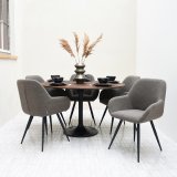 Eettafel Otto 130 x 130 espresso