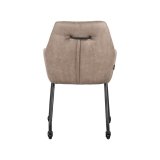 Armstoel Lenny taupe
