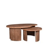 Salontafel set Timon espresso, 100x58 cm