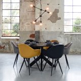 Hanglamp Stilo zwart, 70x70x70 cm