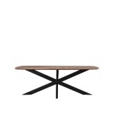 Eettafel Zane deens ovaal mangohout 220x100 cm