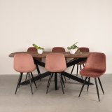 Eettafel Zane deens ovaal mangohout 220x100 cm