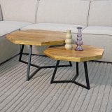 Salontafel set Figure rough, 70x70x40 cm