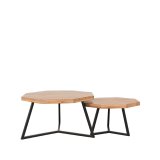 Salontafel set Figure rough, 70x70x40 cm