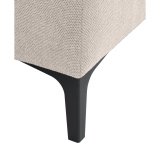 Hoekbank Fabria polyetherschuim, clay