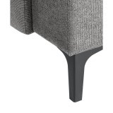 Hoekbank Fabria polyetherschuim, slate